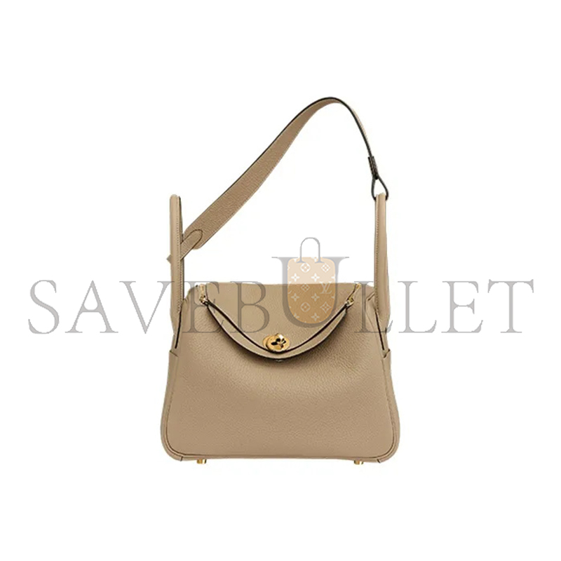 H**mes LINDY 26 HANDBAG NEUTRALS (26*18*12cm)